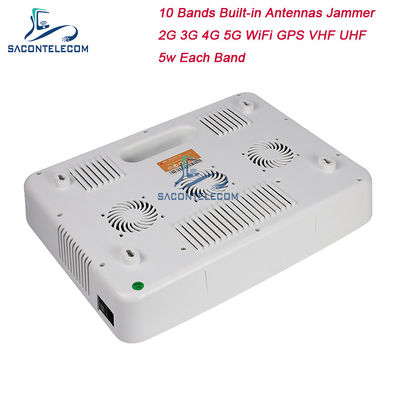 50W Jammer di Segnale per Cellulare ad Alta Potenza Blocca 2G 3G 4G 5G GPS WiFi con Raggio di Blocco 20-60m