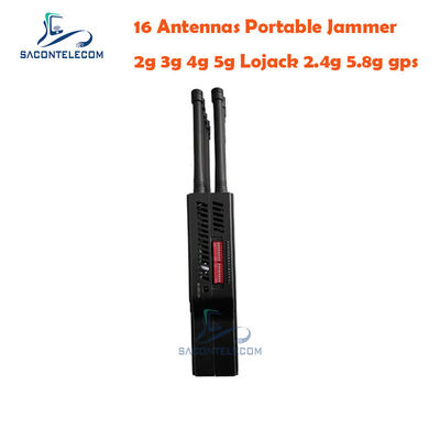 16 Antenne 16W 4G LTE 5G Lojack Jammer Portatile di Segnale con Portata 30m e Design Portatile