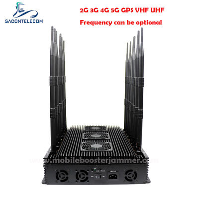 Regolabile 110W 16 antenne GPS Lojack Signal Jammer per uso desktop interno