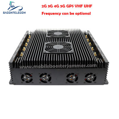 80m raggio 12 canali 24 ore di lavoro segnale jammer bloccante per VHF UHF GPS Lojack 5G