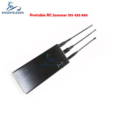 10W di potenza di uscita Auto Jammer segnale da remoto con 100m di raggio di interferenza e 8000mAh batteria