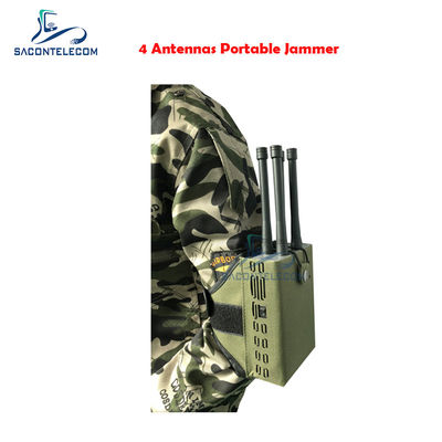 Jammer di segnale remoto per auto portatile con potenza di uscita di 30W, gamma di interferenza di 500m e copertura di 4 bande