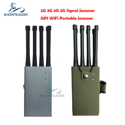 8W 8 Antenne Jammer Portatile di Segnale con Raggio di 30m per Blocco GPS WiFi 2G 3G 4G 5G