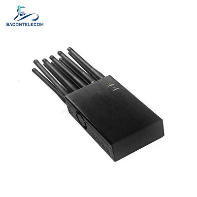 10W Potenza Raggio 20m 10 Canali Jammer Portatile Blocker di Segnale per WiFi GPS 2G 3G 4G 5G