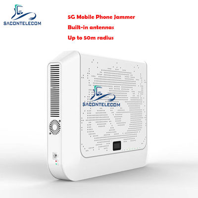 Desktop 12 canali segnale jammer con raggio di 50m e antenne integrate per il blocco sicuro del telefono cellulare