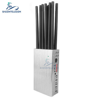 12 canali 20W Potenza 2 ore Batteria Portable Wi-Fi Jammer per cellulari GPS Signal Blocker