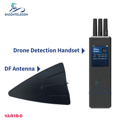 Rilevatore di droni UAV portatile con antenna omnidirezionale a 3 km di distanza di rilevamento e rilevamento passivo per serie DJI
