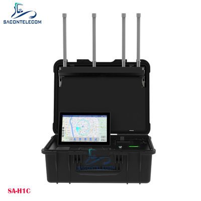 Detettore di droni UAV portatile con portata di 10 km e capacità multi-frequenza