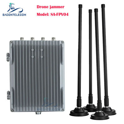 200W 4 canali Veicolo montato Drone Signal Jammer FPV Drone Jammer con frequenze personalizzabili