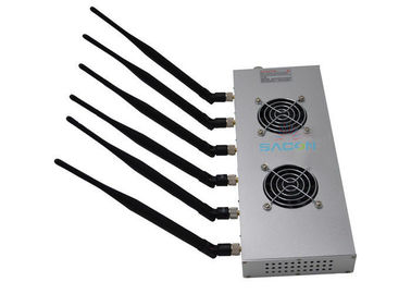 Wifi Bluetooth High Power Cell Phone Jammer 12w 6 bande per la biblioteca