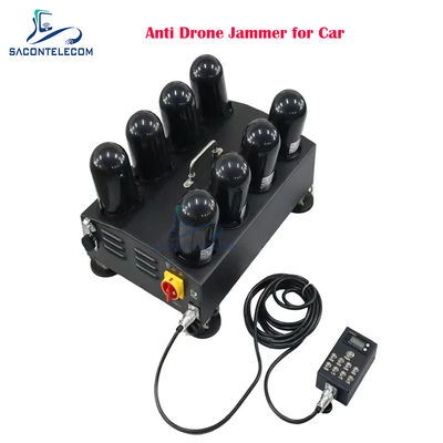 8 canali 400W anti-drone jammer di segnale con 1.5G 2.4G 5.8G 5.2G FPV per auto