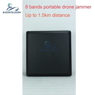 Portable Anti Drone Jammer con design leggero da 7 kg, batteria interna intercambiabile e interferenza direzionale per il blocco del segnale UAV