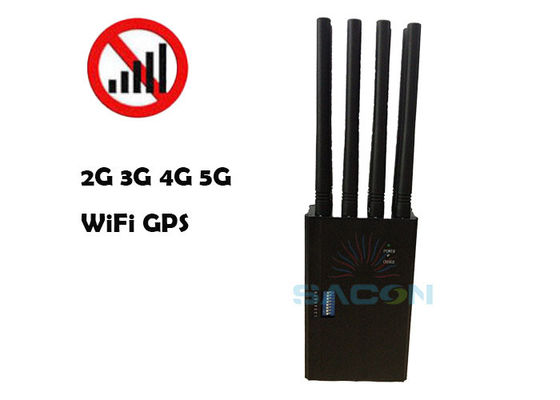 8 antenne 20m Range 4W Output Power Signal Jammer Bloccante del telefono cellulare Bloccante del WiFi