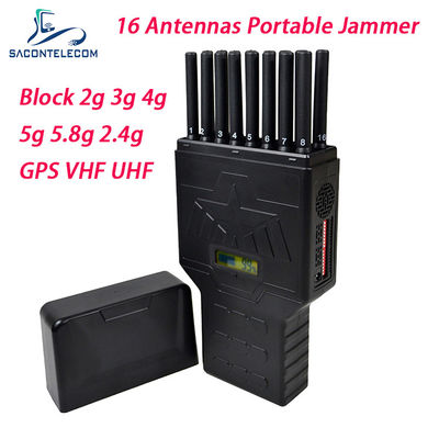 CC 12v 12w 20m 16 emittente di disturbo del segnale del telefono cellulare dello stampo dell'emittente di disturbo del segnale delle antenne 5G