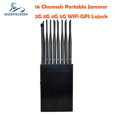 16 Antenne Disturbatore di segnale GPS portatile con batteria da 12000 mAh per il blocco 5G